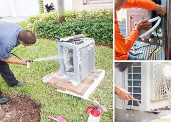 Các bước vệ sinh dàn nóng máy lạnh, điều hòa nội địa Nhật tại nhà